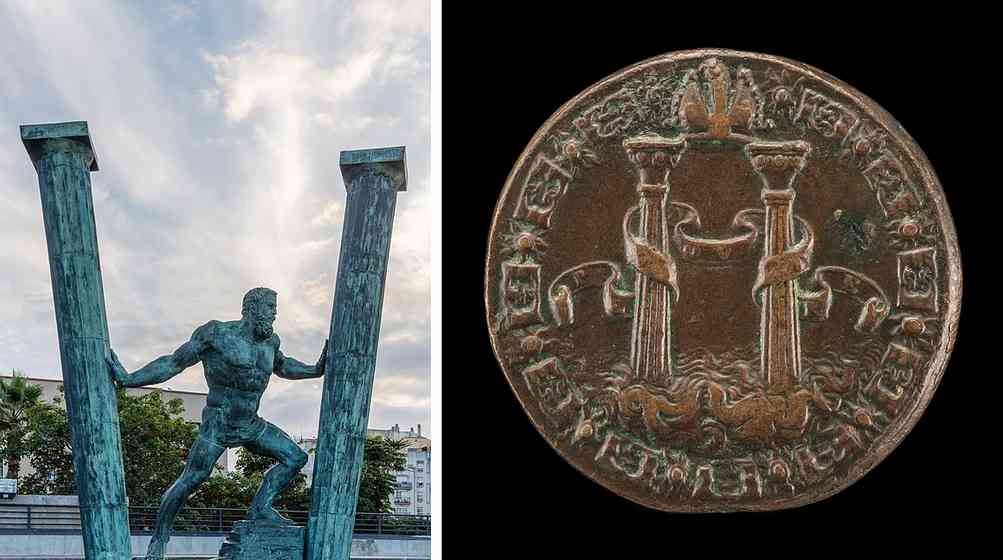 les deux traits sur le dollar représentent les deux colonnes d'Hercule