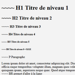 toutes les balises html