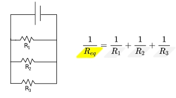 trouver resistance équivalent sur circuit en parrallèle